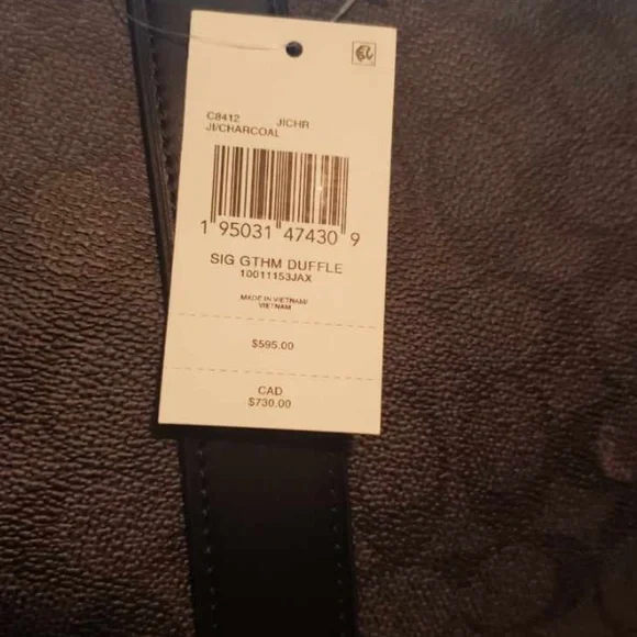 Coach Sig Gthm Duffle - Picture 3 of 4